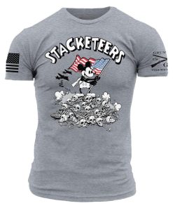 Grunt Style Tshirt - Stacketeers T-Shirt - Dark Heather Gray 