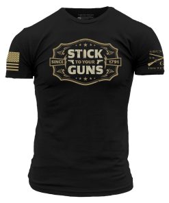 Grunt Style Tshirt - Stick To Your Guns T-Shirt - Black 