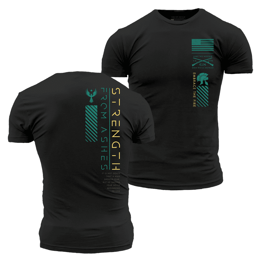 Grunt Style Tshirt - Strength From Ashes T-Shirt - Black