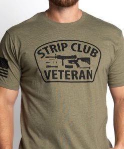 Grunt Style Tshirt - Strip Club Veteran T-Shirt - Military Green 