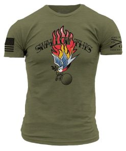 Grunt Style Tshirt - Swallow This T-Shirt - Military Green 