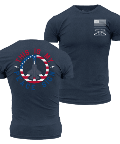 Grunt Style Tshirt - This Is My Peace Sign T-Shirt - Midnight Navy 