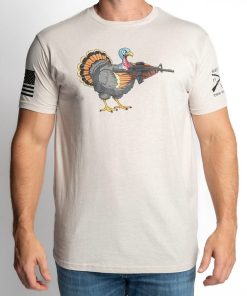 Grunt Style Tshirt - Triggered Turkey T-Shirt - Sand 