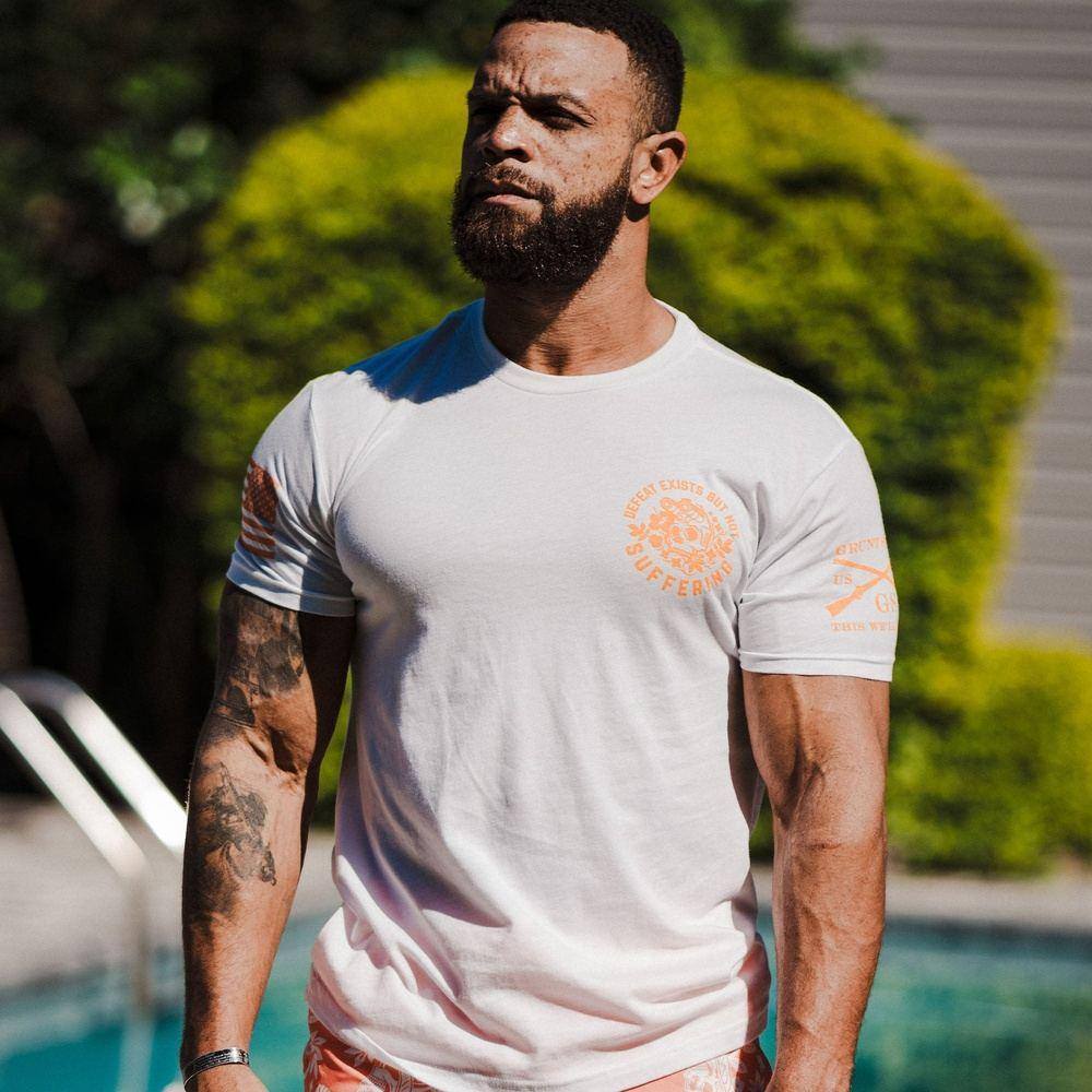 Grunt Style Tshirt - Tropical Death T-Shirt - White