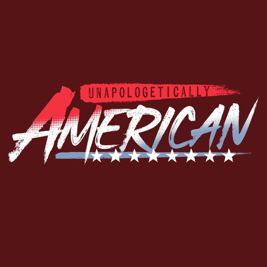 Grunt Style Tshirt - Unapologetically American T-Shirt - Red Plum