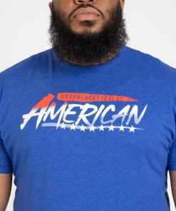 Grunt Style Tshirt - Unapologetically American T-Shirt - Royal 
