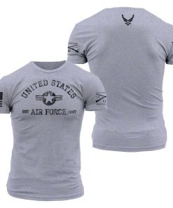 Grunt Style Tshirt - USAF - Est. 1947 T-Shirt - Heather Grey 