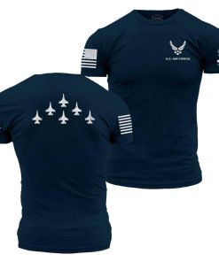 Grunt Style Tshirt - USAF - Formation T-Shirt - Navy 