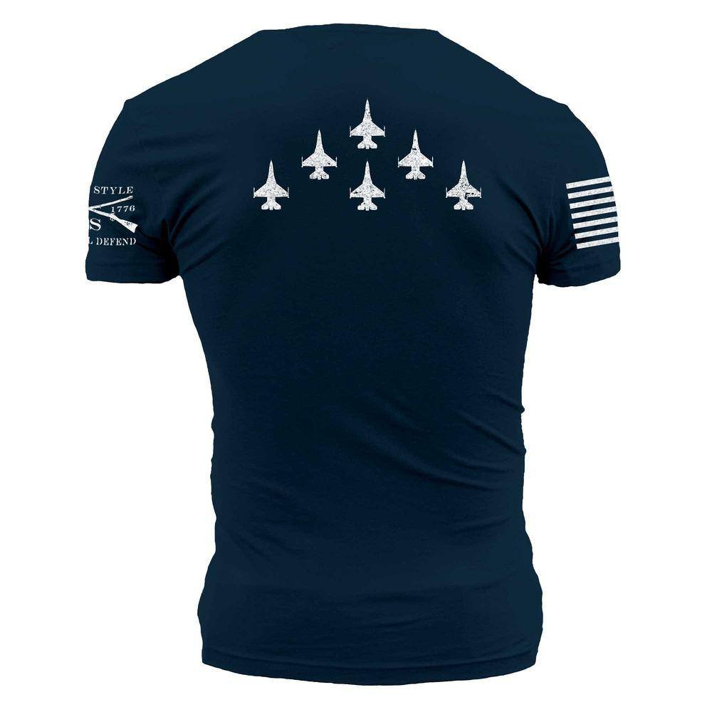 Grunt Style Tshirt - USAF - Formation T-Shirt - Navy
