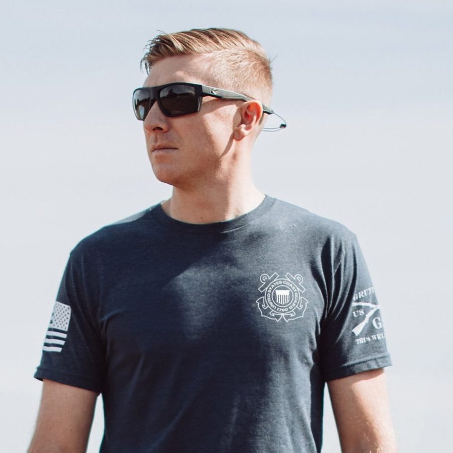 Grunt Style Tshirt - USCG - Guardians Of The Waves T-Shirt - Midnight Navy