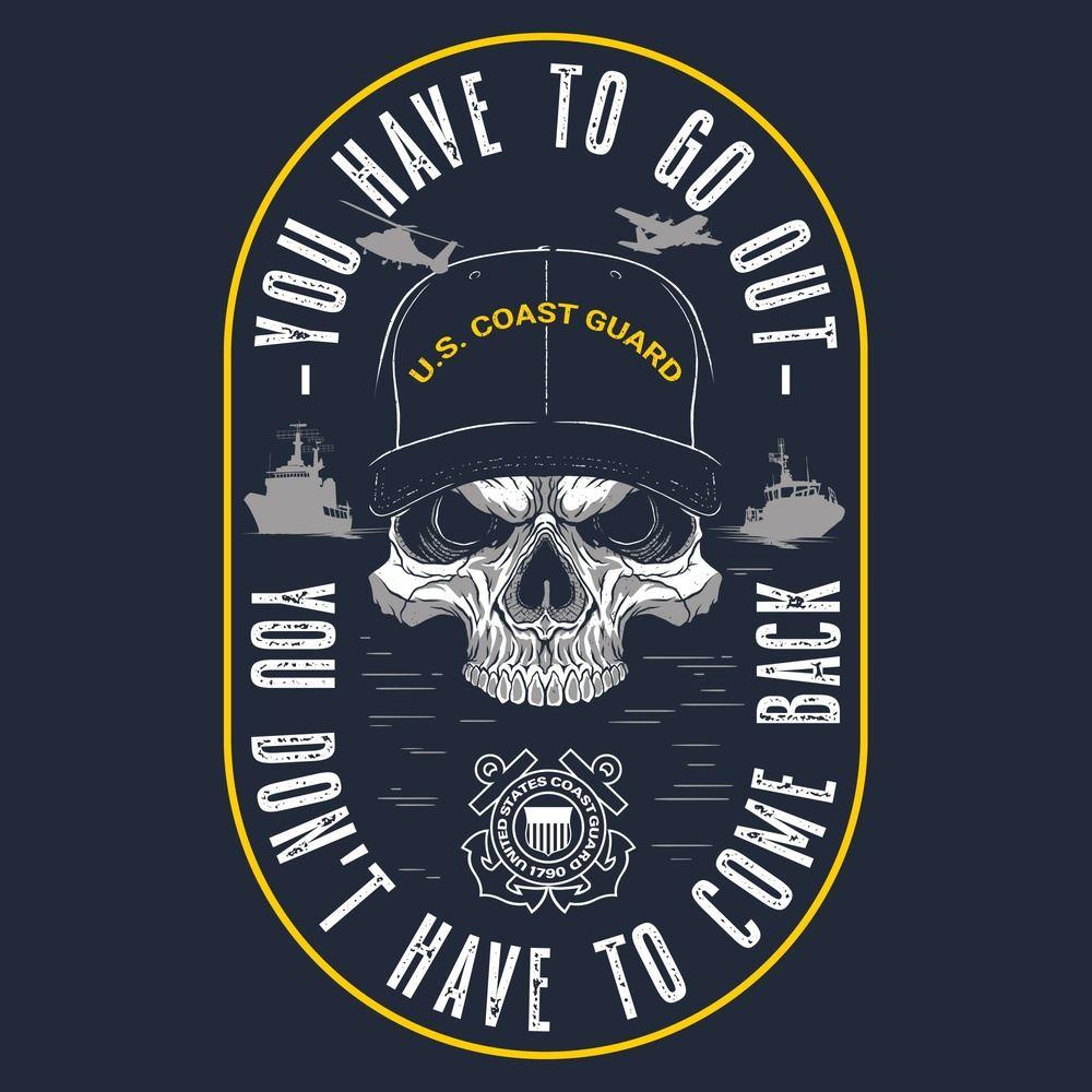 Grunt Style Tshirt - USCG - Guardians Of The Waves T-Shirt - Midnight Navy