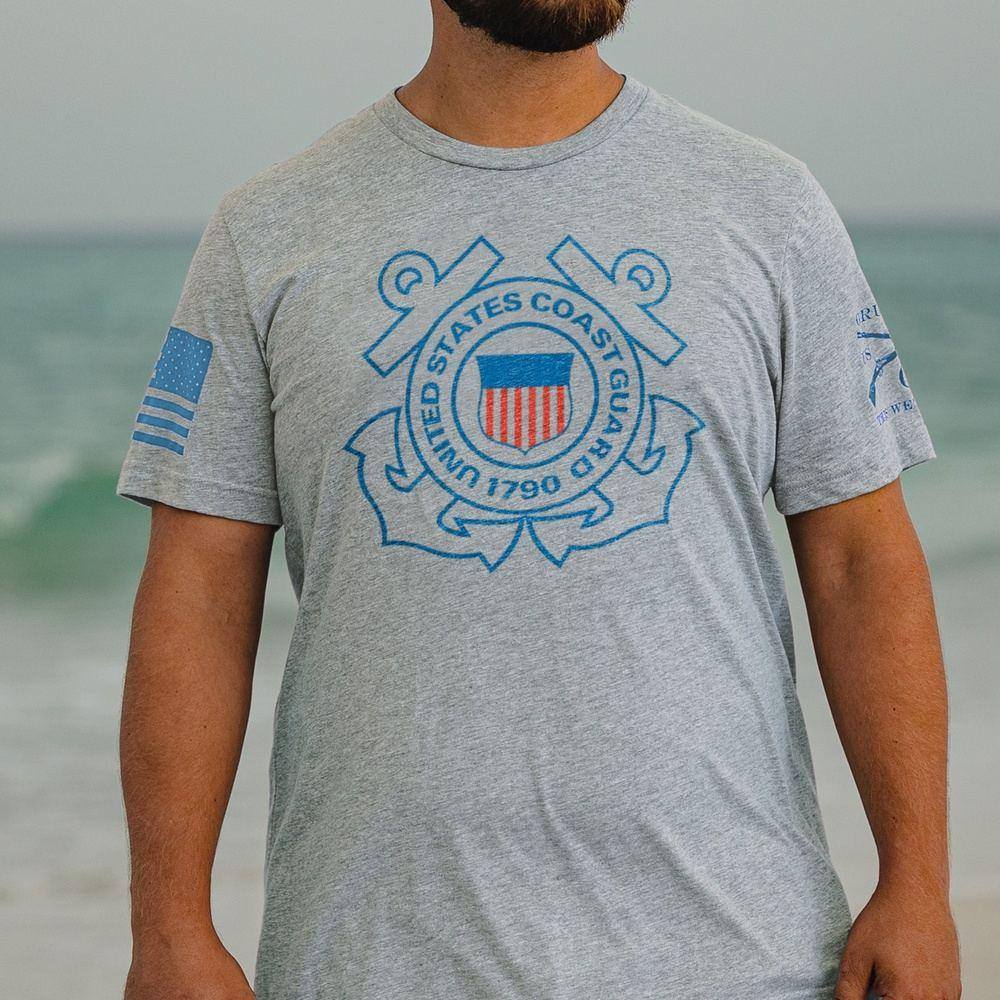 Grunt Style Tshirt - USCG - Logo T-Shirt - Heather Grey