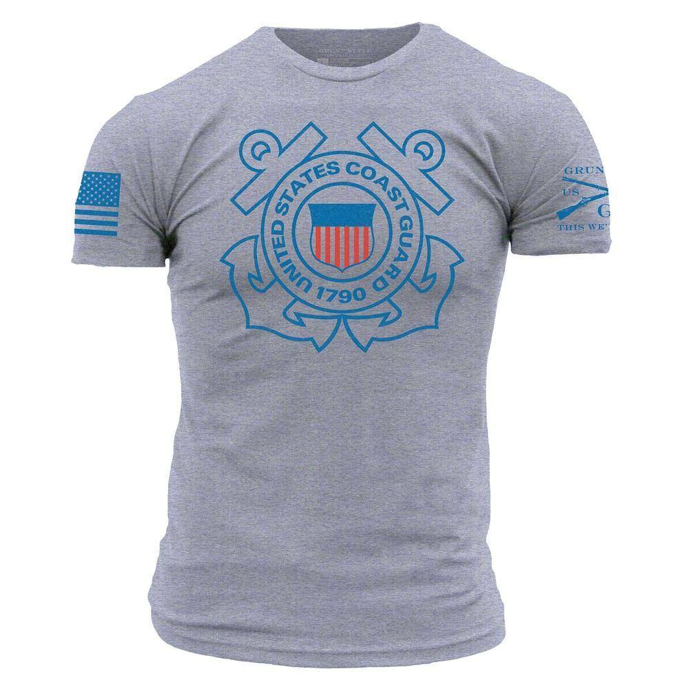 Grunt Style Tshirt - USCG - Logo T-Shirt - Heather Grey