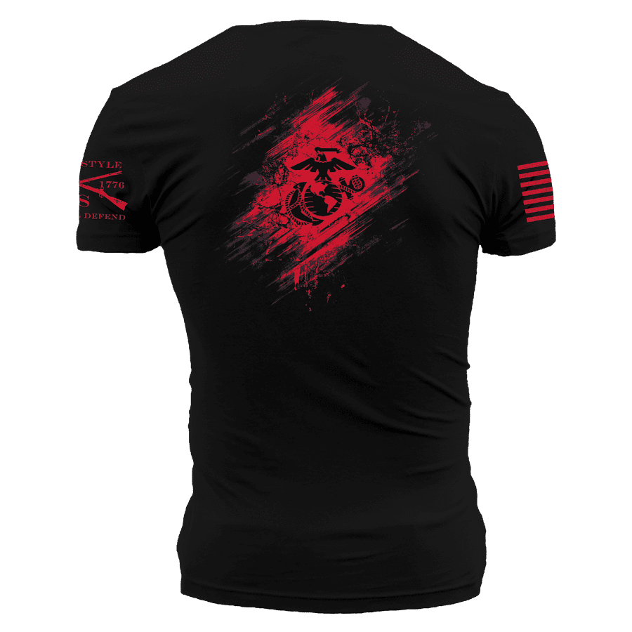 Grunt Style Tshirt - USMC - Bound In Blood T-Shirt - Black