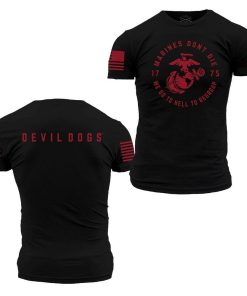 Grunt Style Tshirt - USMC - Regroup T-Shirt - Black 