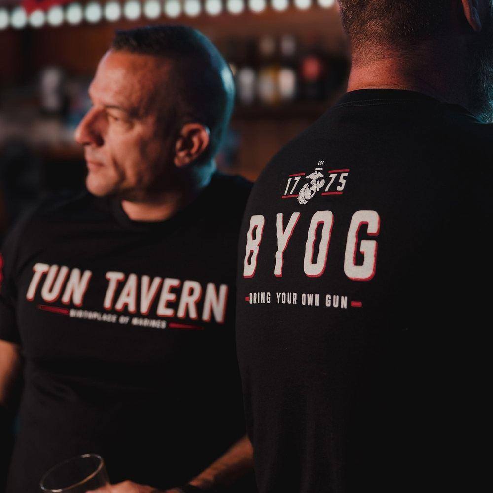 Grunt Style Tshirt - USMC - Tun Tavern - B.Y.O.G. T-Shirt - Black