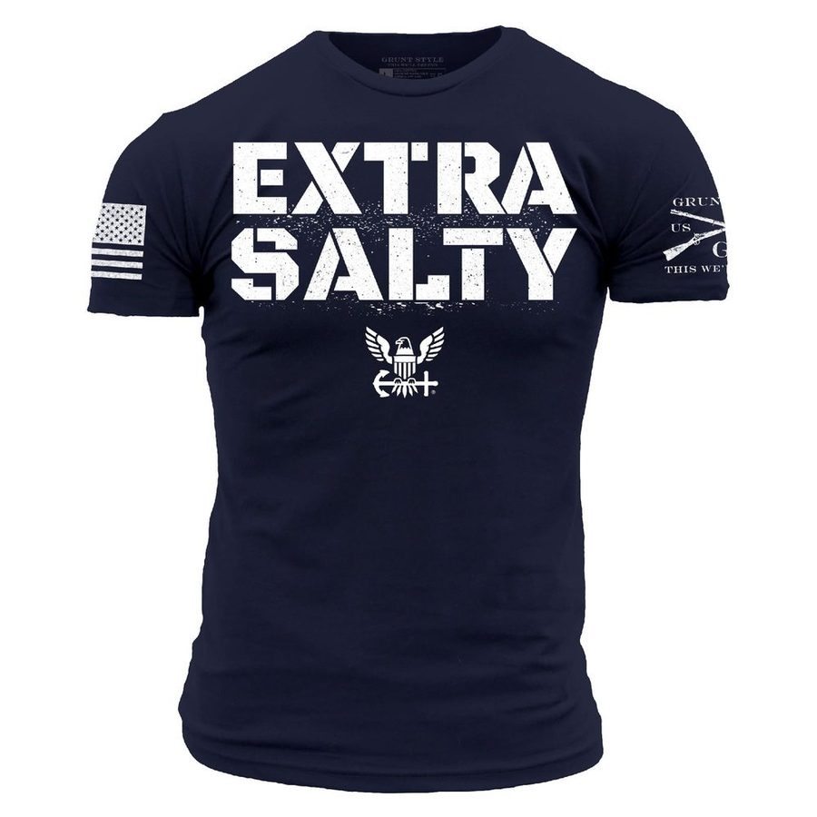Grunt Style Tshirt - USN - Extra Salty T-Shirt - Navy