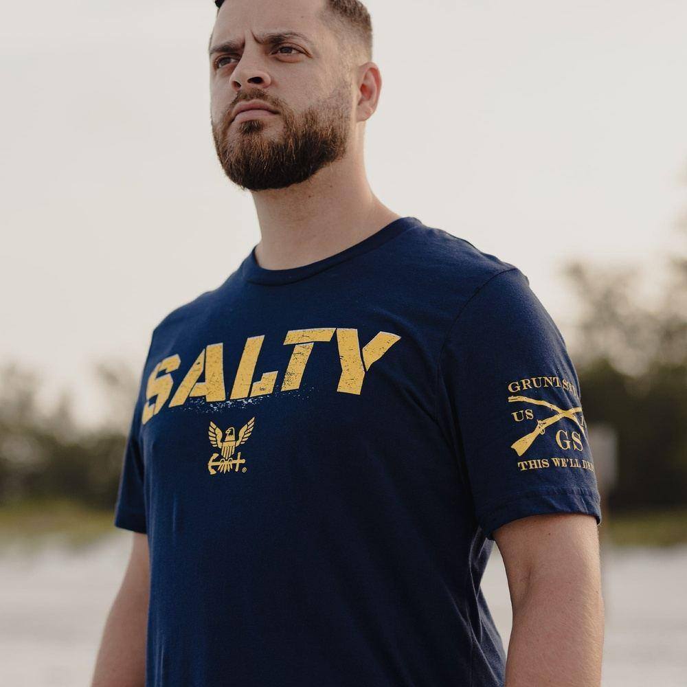 Grunt Style Tshirt - USN - Salty 2.0 T-Shirt - Navy