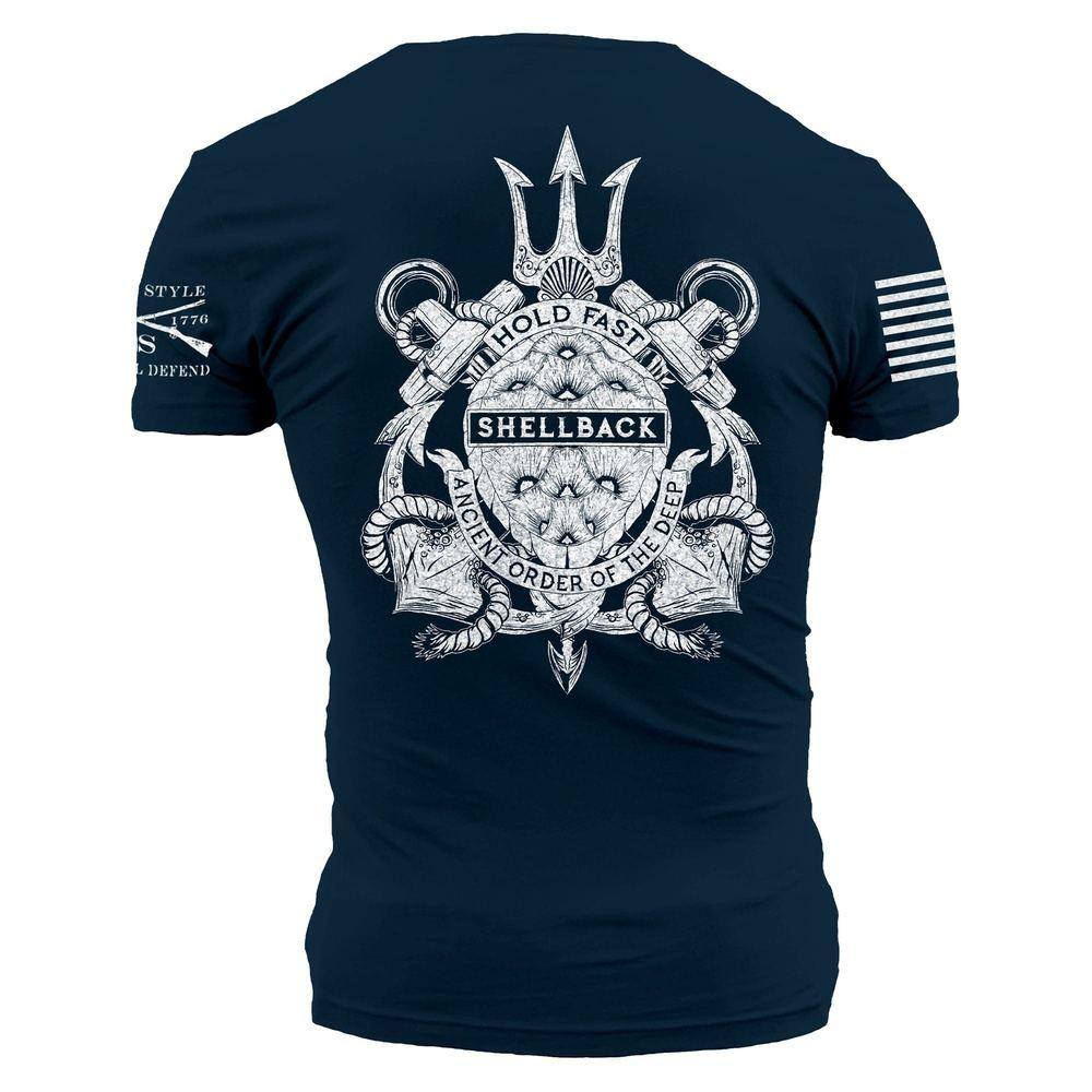 Grunt Style Tshirt - USN - Shellback Seal T-Shirt - Navy
