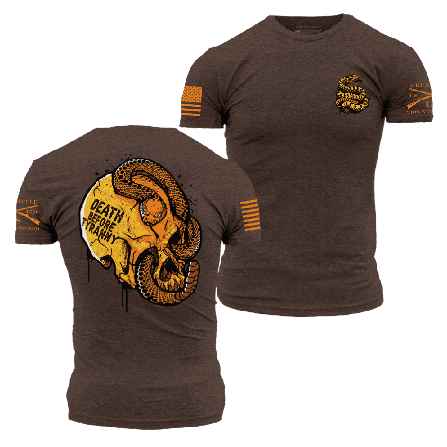 Grunt Style Tshirt - Venom & Valor T-Shirt - Heather Brown