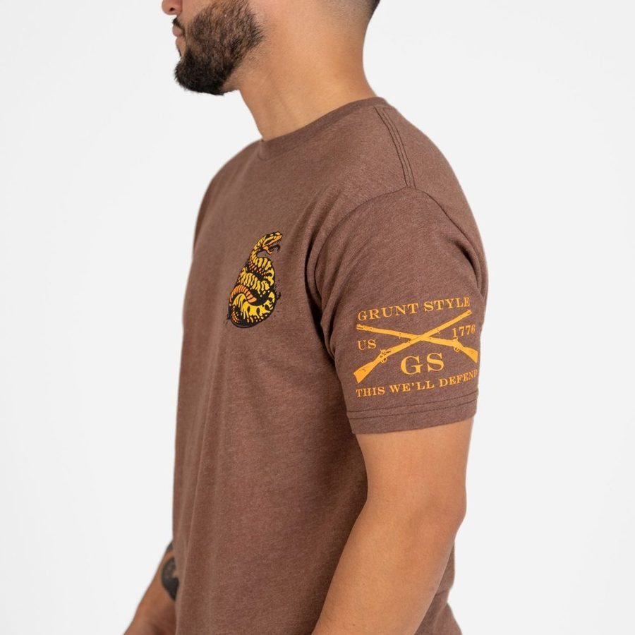 Grunt Style Tshirt - Venom & Valor T-Shirt - Heather Brown