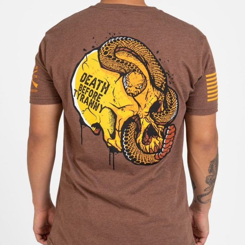 Grunt Style Tshirt - Venom & Valor T-Shirt - Heather Brown