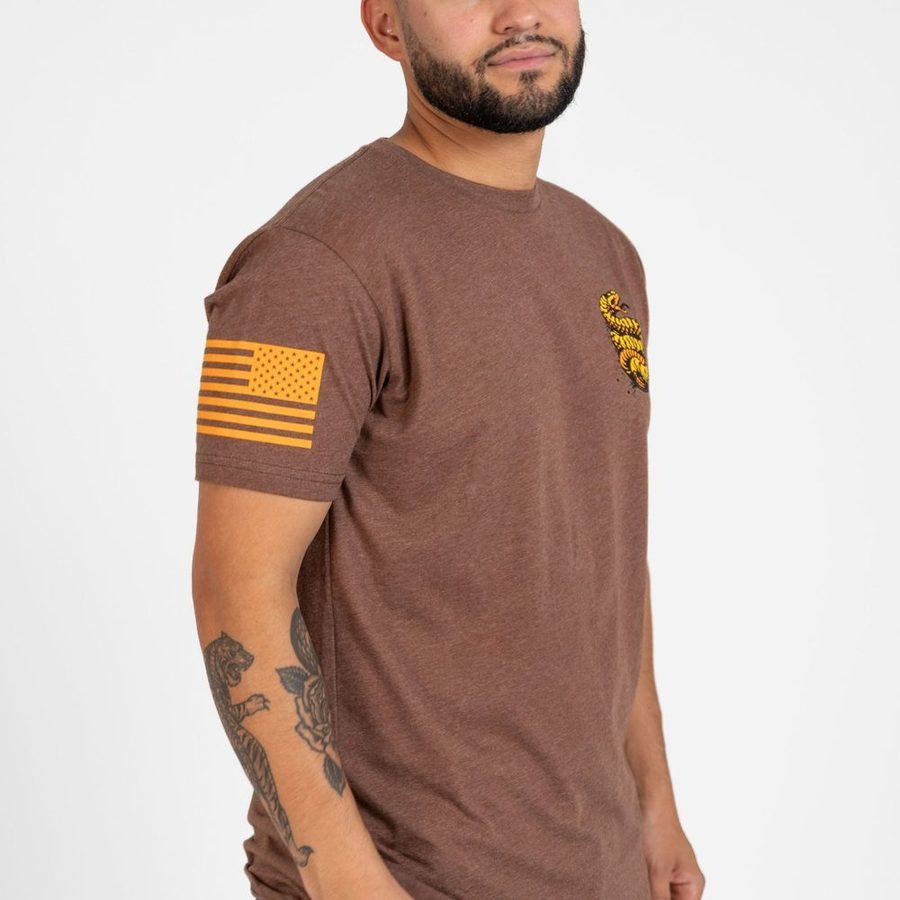 Grunt Style Tshirt - Venom & Valor T-Shirt - Heather Brown