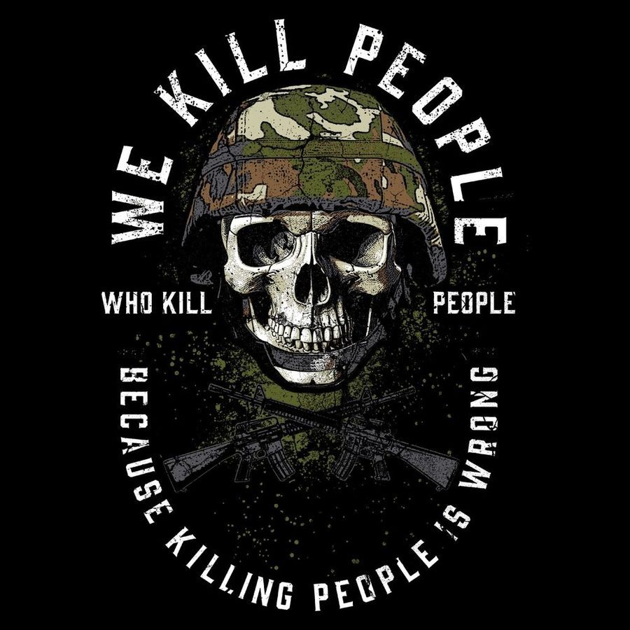 Grunt Style Tshirt - We Kill People 2.0 T-Shirt - Black