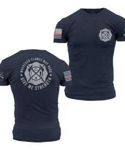 Grunt Style Tshirt - Wherever Flames May Rage T-Shirt - Navy 