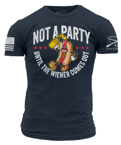 Grunt Style Tshirt - Wiener Party T-Shirt - Midnight Navy 