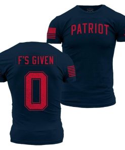 Grunt Style Tshirt - Zero F's Given T-Shirt - Midnight Navy 