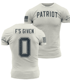 Grunt Style Tshirt - Zero F's  Given T-Shirt - Sand 