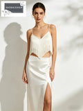 Fringe Halter Top & Maxi Skirt Set