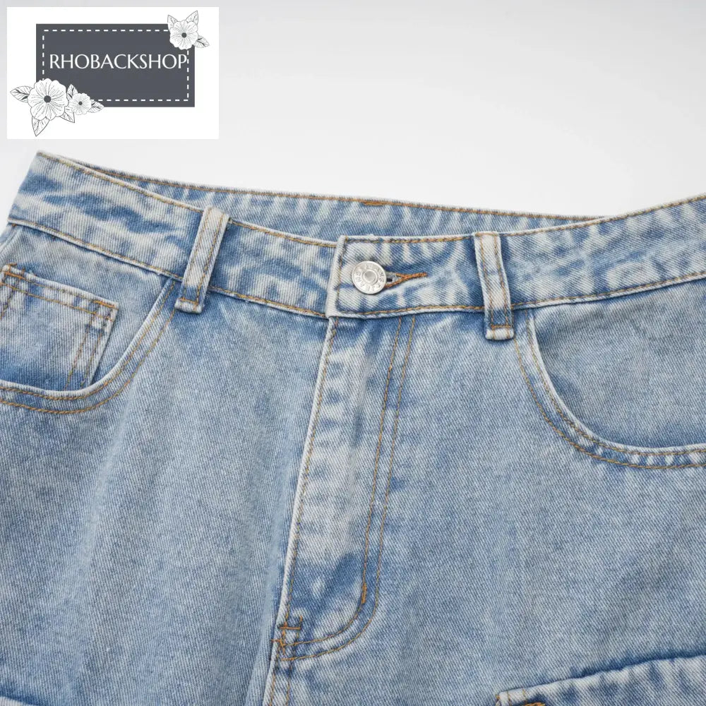 high-waisted palazzo cargo trousers