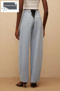 Light Blue Deinm Wide Leg Jeans