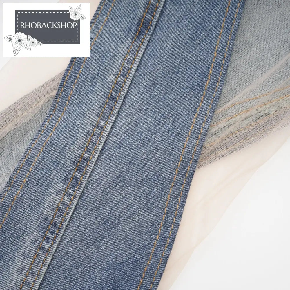 sheer-panelled jeans