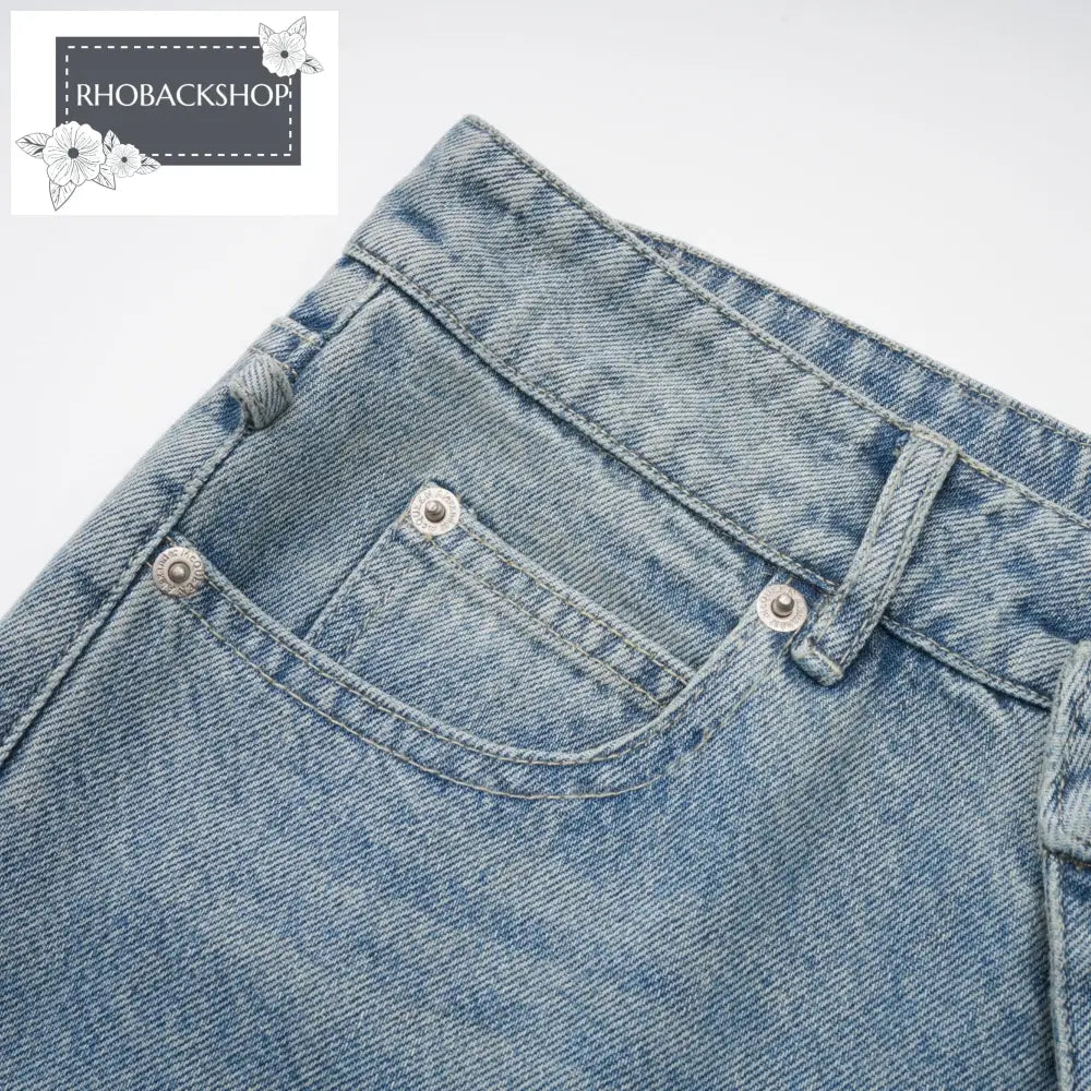 strap-detail jeans