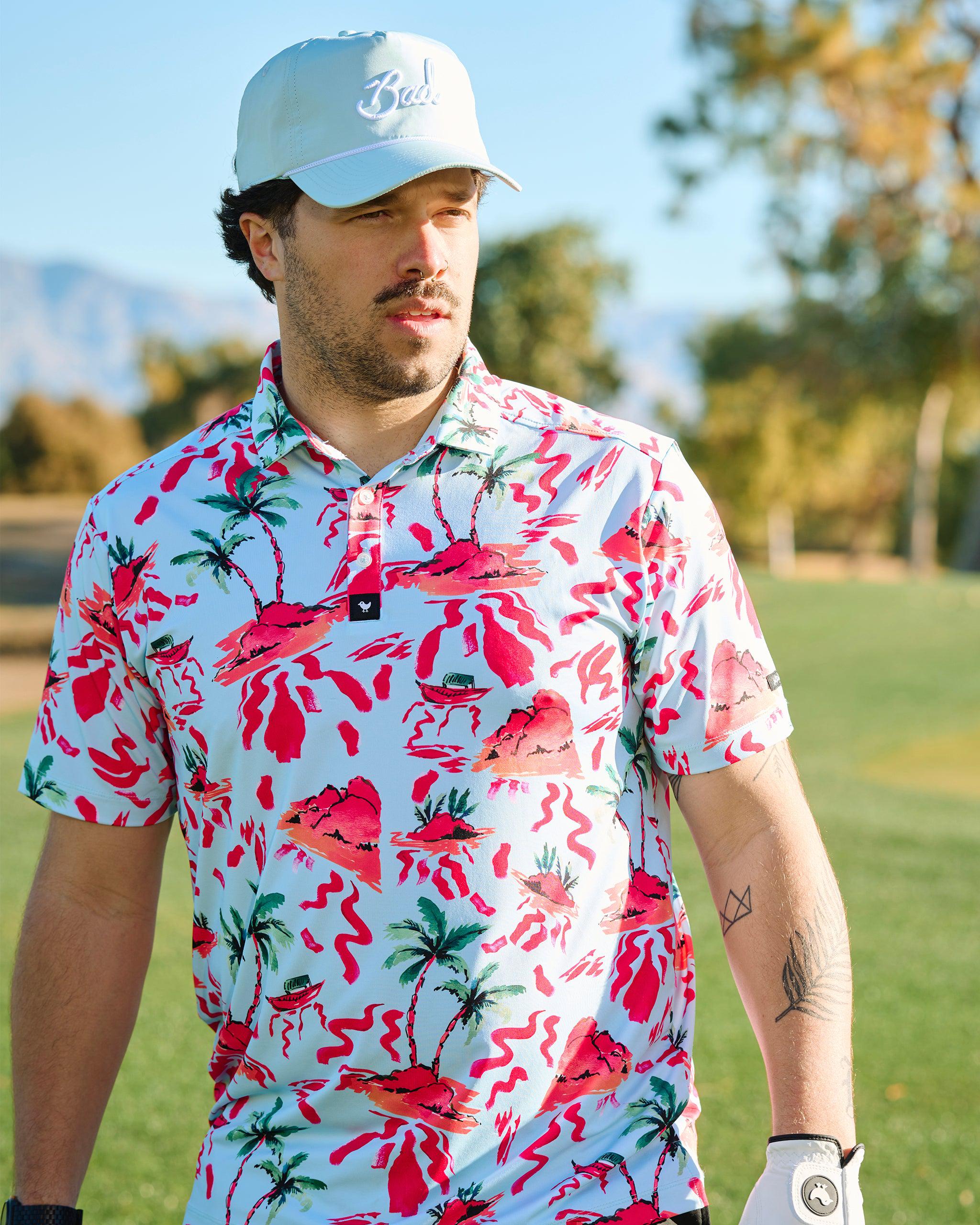 Bad Birdie Men's Polo - Red Rocks - rhobackshop.com